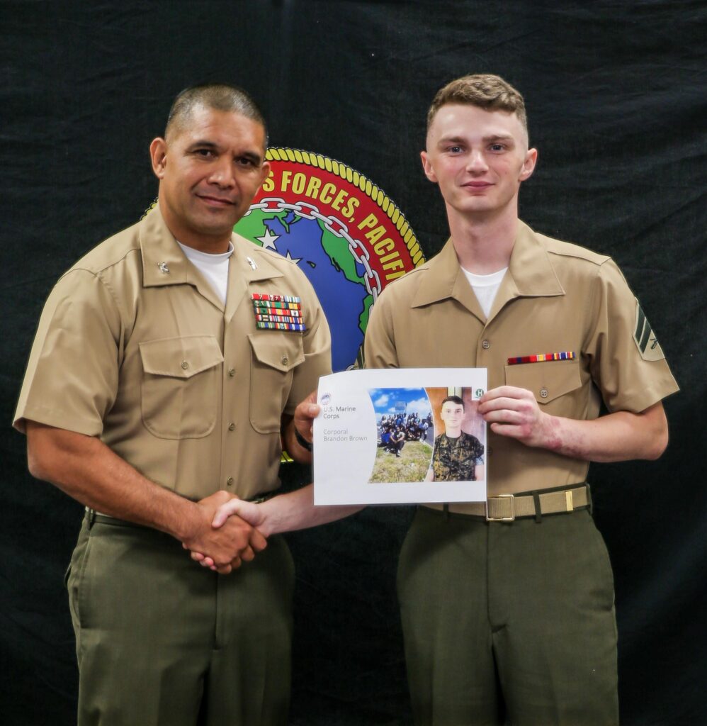 Marine recognized for off-duty heroics that saved a woman’s life