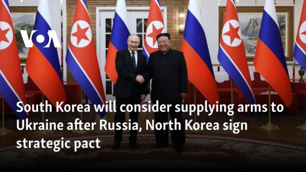 South Korea Warns It Can Send Arms to Ukraine After Reports of North’s Troops in Russia