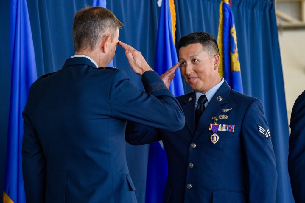 Airmen Receive Purple Hearts for Heroism During Jordan Drone Attack