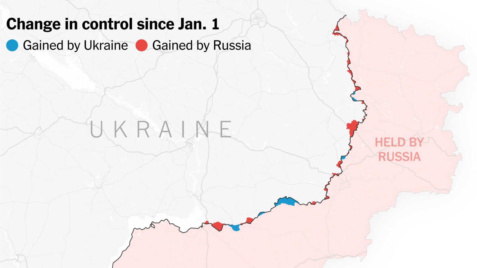 Russia gains ground in Ukraine, but at steep cost