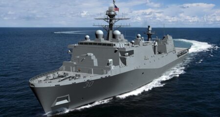 Huntington Ingalls Shipbuilding Lays Keel for Next-Gen Destroyer USS Sam Nunn