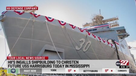 Ingalls Christens USS Harrisburg, Set to Expand Navy’s Expeditionary Capabilities