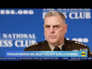 Defense Secretary Pulls Trump Critic Gen. Milley’s Security Clearance and Protective Detail