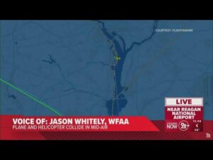 Passenger Jet with 64 Aboard Collides with Army Helicopter While Landing at Reagan Airport Near DC