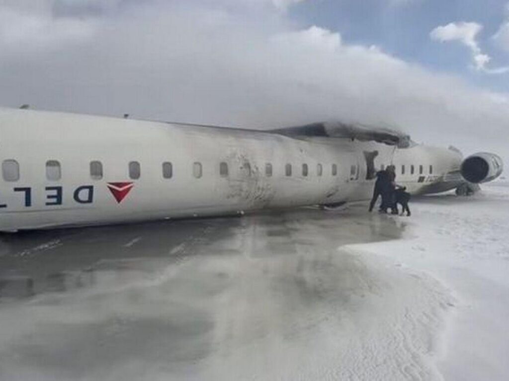 Delta Air Lines Flight Overturns at Toronto Pearson Airport: 18 Injured