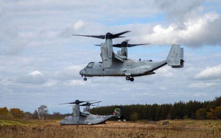 Marine Corps cuts back number of Ospreys in Okinawa