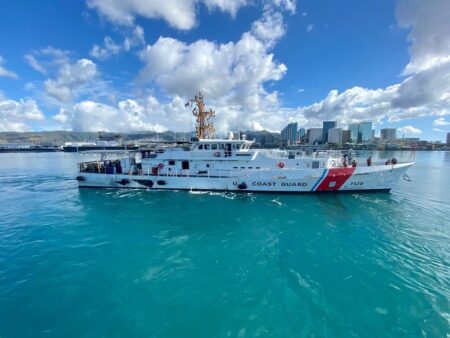 Honolulu-Based Coast Guard Crew Patrols South Pacific