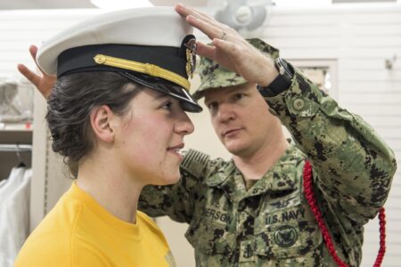 US Navy commissions first openly-straight officer